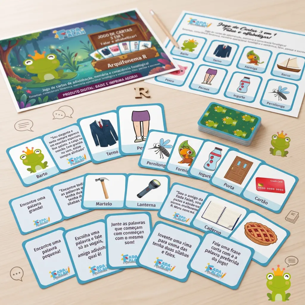 Jogo de Cartas Arquifonema R