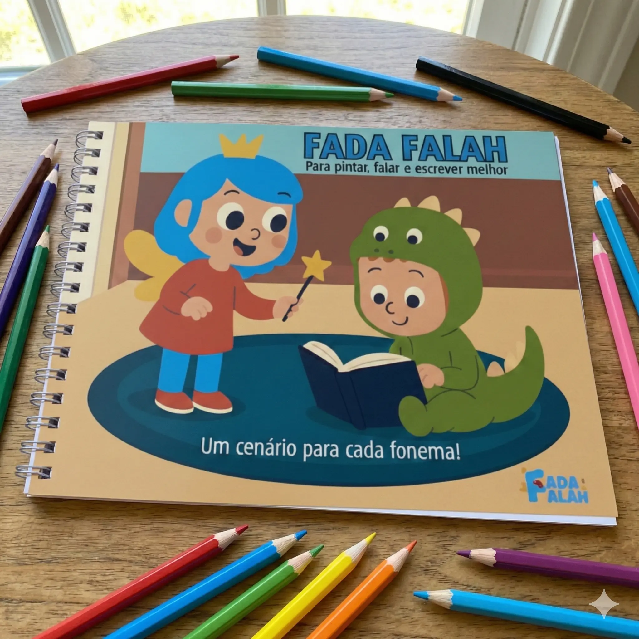 Fada Falah Goodies: Livro dos Fonemas para Colorir